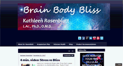 Desktop Screenshot of brainbodybliss.com